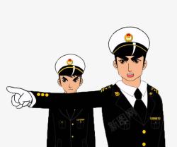 海关执法卡通形象素材