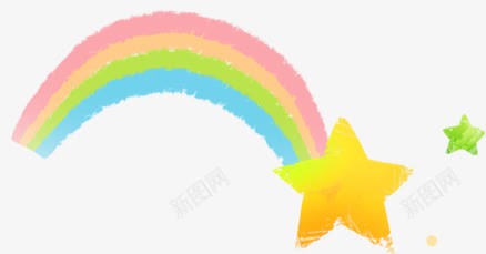 卡通彩虹png免抠素材_88icon https://88icon.com 形状 彩虹 悬浮物 立体 装饰