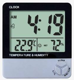 电子温湿度测量度仪表素材
