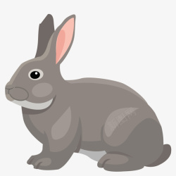 艺术动物兔子矢量图素材