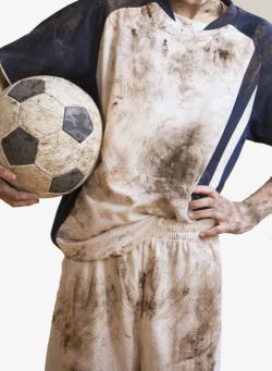 污泥足球运动服高清图片