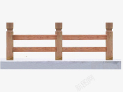 木头栏杆素材
