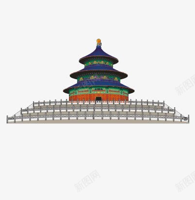 天坛png免抠素材_88icon https://88icon.com 古代 古典 天坛 建筑 明朝 皇家