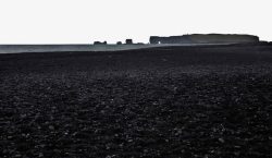 冰岛唯美黑沙滩素材