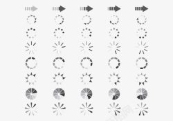 载入中各种形状提供预载的符号图标高清图片