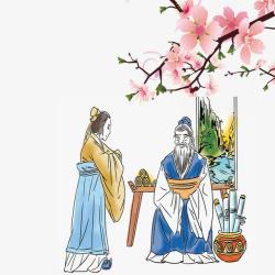 古代老师梅花高清图片