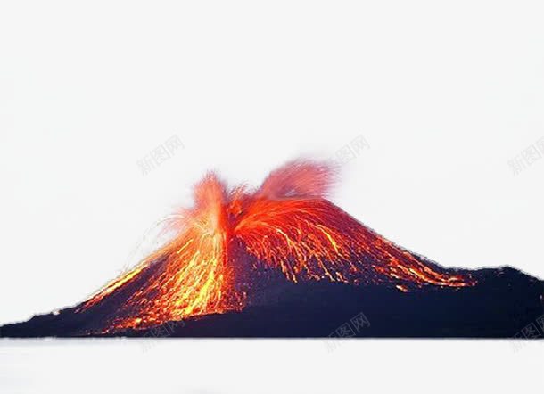 火山爆发png免抠素材_88icon https://88icon.com 岩浆 岩浆爆炸 火山岩石 火花 燃烧 自然