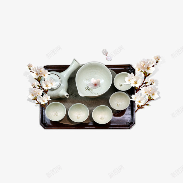 古香茶具png免抠素材_88icon https://88icon.com 古香 杯子 碗 茶具