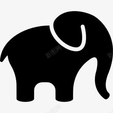 动物园大象就图标图标
