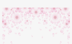 浪漫粉红樱花花纹素材