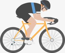 骑车比赛的男人自行车爱好者高清图片