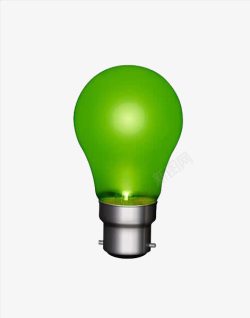 绿色的节能灯泡素材