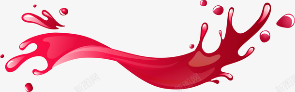 美味红色果汁png免抠素材_88icon https://88icon.com 果汁水滴 果汁滴水 果汁特效 水流 水花飞溅 特效 红色果汁 美味果汁 饮料