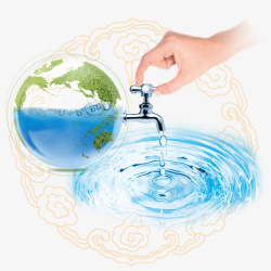 世界读书日海报节约水资源公益海报高清图片