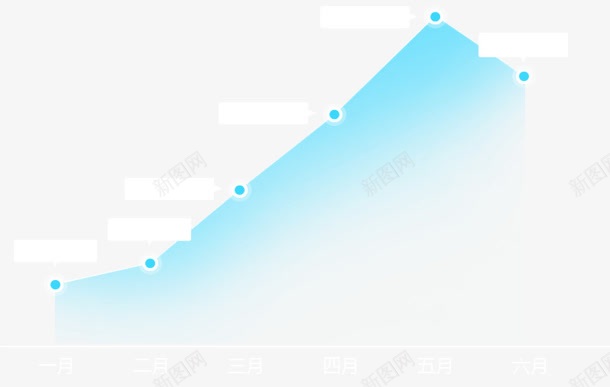 蓝色上升趋势下降卡通背景png免抠素材_88icon https://88icon.com 上升 下降 卡通 背景 蓝色 趋势