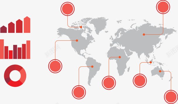 红色SMART红色定位图标图标