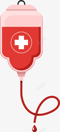 国际红十字日红色血包素材