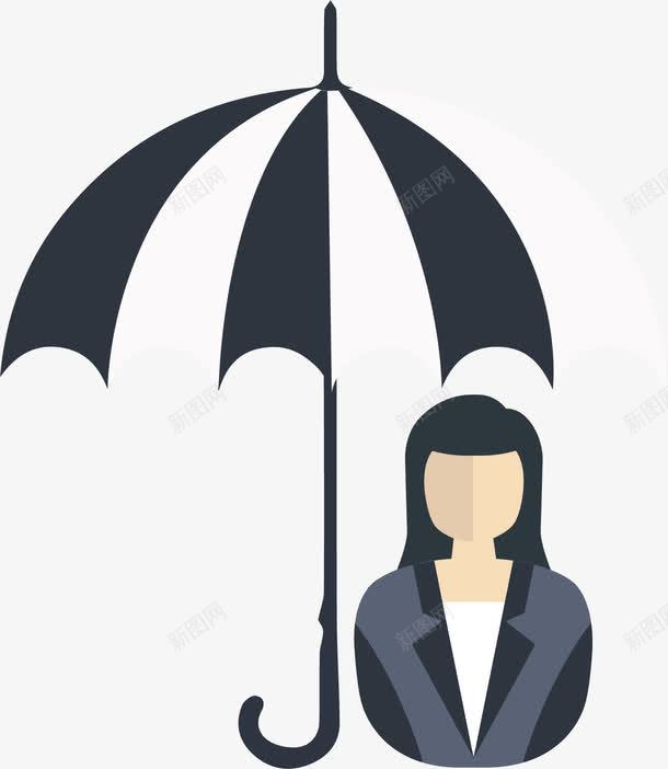 人身安全保护矢量图eps免抠素材_88icon https://88icon.com 人身保险 大雨伞 安全保护 寿险 矢量素材 矢量图