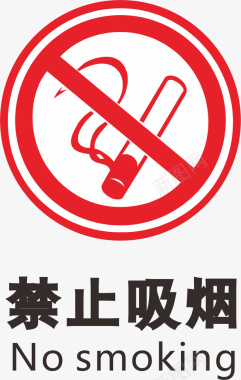 绽放的烟火禁止吸烟火警防范标志矢量图图标图标