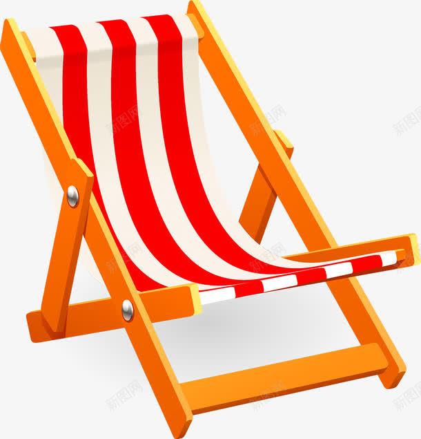 沙滩躺椅png免抠素材_88icon https://88icon.com 晒太阳 沙滩 躺椅