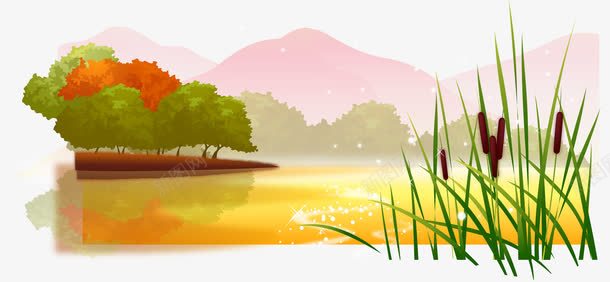 湖水湖面野草树木山峰png免抠素材_88icon https://88icon.com 小岛屿 山 山峰 岛屿 插画 树 树木 树林 湖 湖景 湖水 湖泊 湖面 美景 芦苇 野草 闪 黄昏