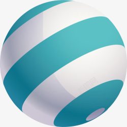 蓝色条纹立体球条纹立体球抽象立体球高清图片