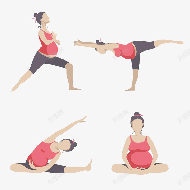 做瑜伽的孕妇png免抠素材_88icon https://88icon.com 体育运动 做瑜伽的孕妇 孕妈咪 运动 运动员 高清免扣素材