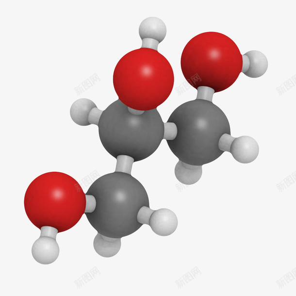 红黑色甘油分子形状png免抠素材_88icon https://88icon.com 分子形状 分子结构 原子 发亮 发光 圆形 最小单元 物理化学术语 空间 阿伏伽德罗 顺序