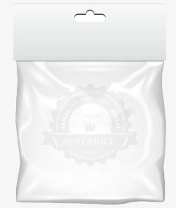 白色封口塑料包装袋素材