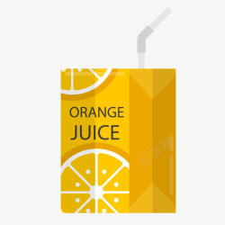 橙汁果汁饮品包装矢量图素材