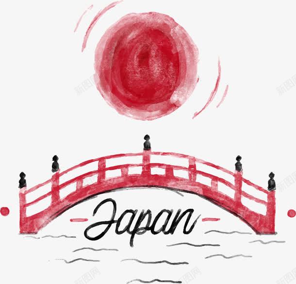 日式建筑桥梁png免抠素材_88icon https://88icon.com 和风 日式 日式古建筑 日式建筑 日本 桥梁 红色 道路桥梁