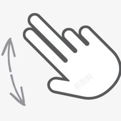 gesture手指手势手互动捏滚动刷卡交互式图标高清图片