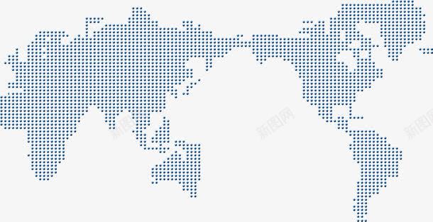 蓝色世界地图png免抠素材_88icon https://88icon.com 世界地图 五大洲 圆点 地图 蓝色