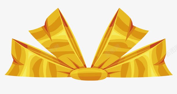 金色周年庆字体店铺周年庆节假日金色丝带蝴蝶结图标图标