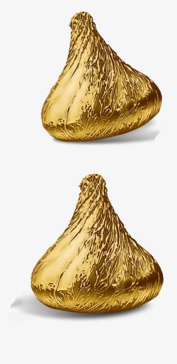 金色锡纸包装巧克力素材