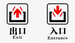 运输指示图出入口图高清图片