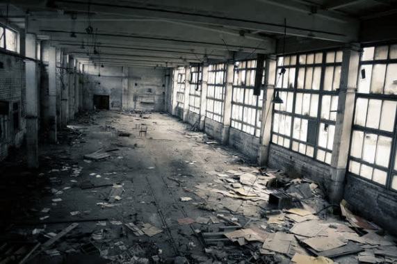 废旧的工场背景