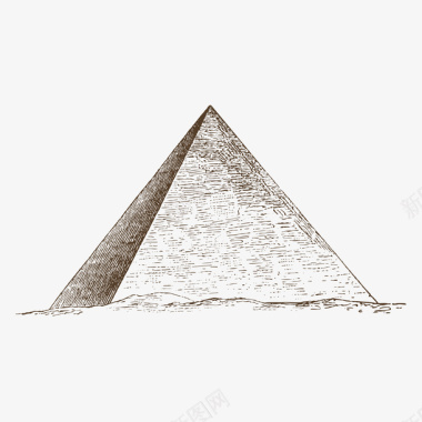 风景照框埃及金字塔建筑旅游景点图标图标