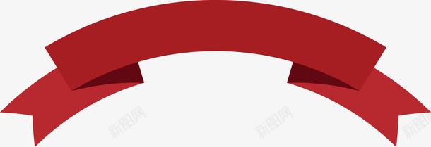 红色折叠的标题框png免抠素材_88icon https://88icon.com 彩色飘带 扁平化标题框 折叠丝带 折叠图形 标题 背景 菜单 装饰 飘带
