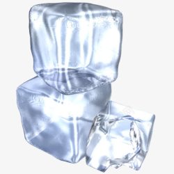 清洁明确冷酷立方体冻结创业板冰素材