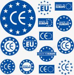 欧盟蓝色欧盟标志高清图片
