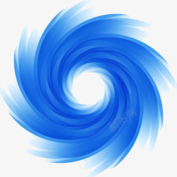 蓝色旋转的漩涡标志素材
