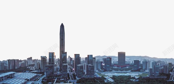 城市全景png免抠素材_88icon https://88icon.com 360全景图 全景图 建筑 现代都市 高楼大厦 高清全景图