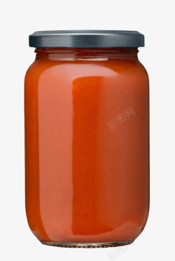 透明易碎品玻璃黑色盖子番茄酱包素材