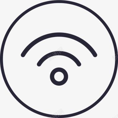 群蜂wifi图标线图标