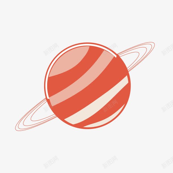 橘色条纹星球矢量图ai免抠素材_88icon https://88icon.com 卡通 卫星 宇宙 宇航员 手绘 星环 星球 矢量图