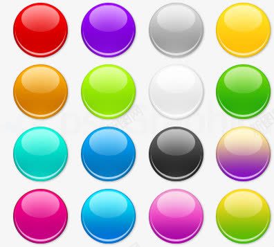 彩色的气球ui按钮图标图标