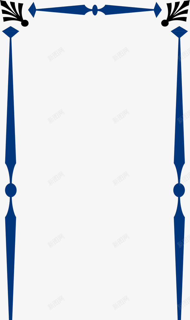 简单线条矢量图ai免抠素材_88icon https://88icon.com 古典边框 竖条边框 竖版边框 竖着边框 简单 线条 边框 矢量图