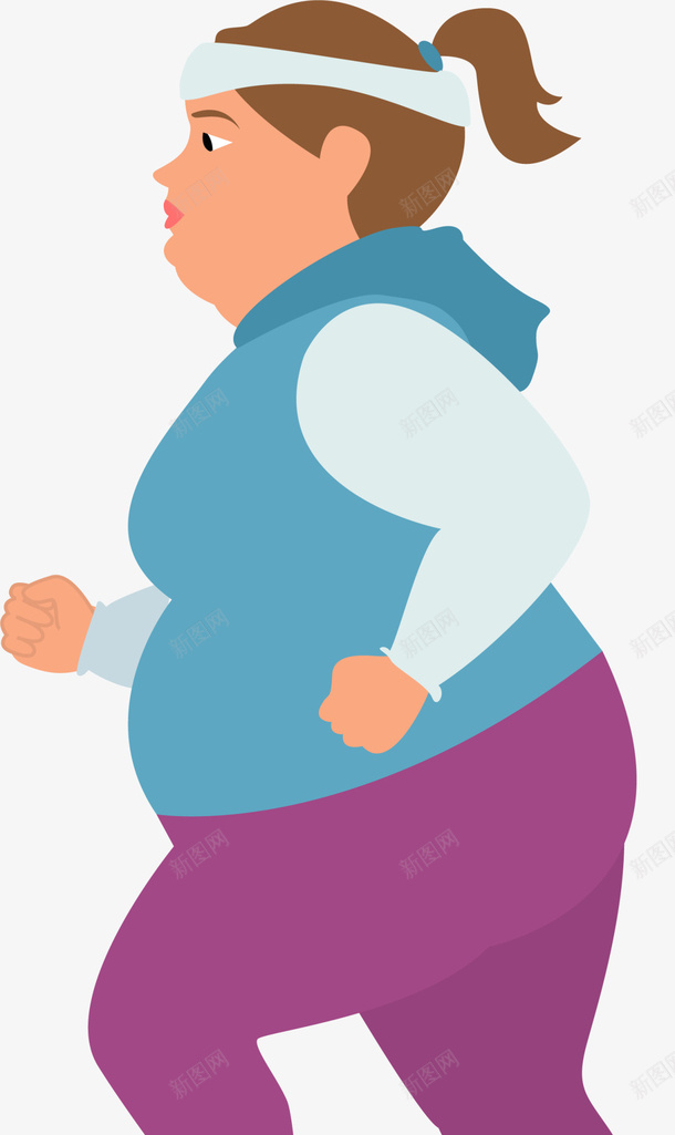 蓝衣运动减肥女孩png免抠素材_88icon https://88icon.com 世界肥胖日 体重 健康 减肥女孩 巧克力女孩 肥胖的危害 胖女孩 胖子 跑步女生