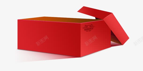 红色的鞋盒子png免抠素材_88icon https://88icon.com PNG素材 红色 阴影 鞋盒